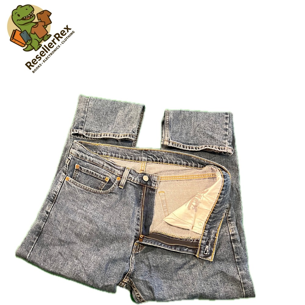 Levis 505 Regular Fit Jeans Mens W34 L30 Blue Denim Classic Casual Pants